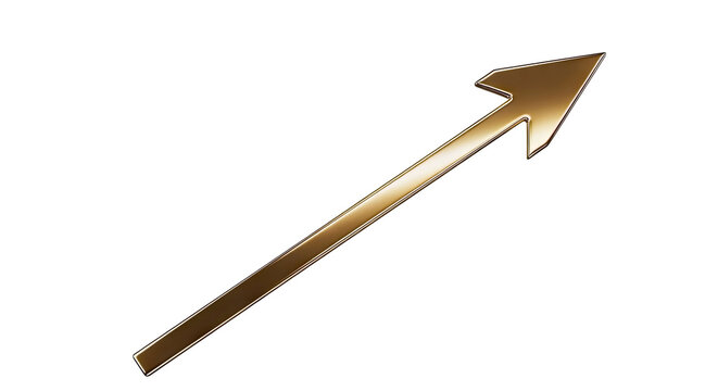Golden Arrow Pointing Up