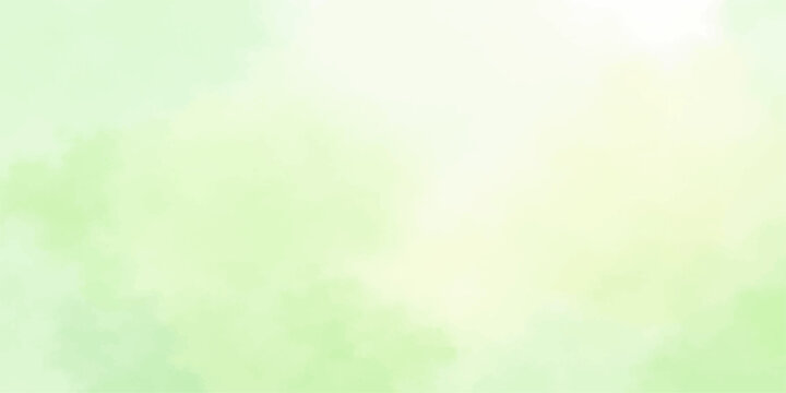 A vibrant abstract green background with soft bokeh patterns features a bright nature design blending spring colors and light textures for a colorful summer wallpaper