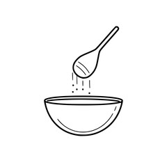 Simplicity Kitchen: Art Mixing | Clean, isolated vector art for creative projects.