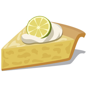 Key lime pie, Floridian dessert pie.