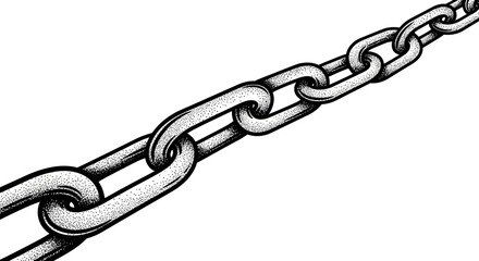 Obraz premium Seamlessly Interconnected Chain Links Creating a Strong, Unified Structure