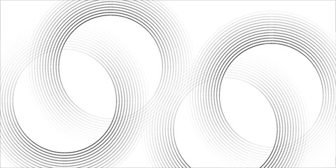 Black mascara circular texture, brush stroke isolated on white background. eps 10