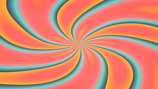 Colorful Spiral Abstract Swirling Pattern in Bright Smooth Swirls