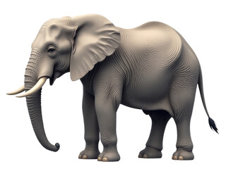 Fototapeta premium A close-up view of an elephant's tusks against a clean white background