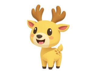 A happy  deer with a big smile on its face
