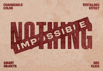 Bad Stamp Text Effect Mockup