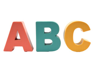 A detailed view of individual letters abc and c, suitable for educational or typographic purposes