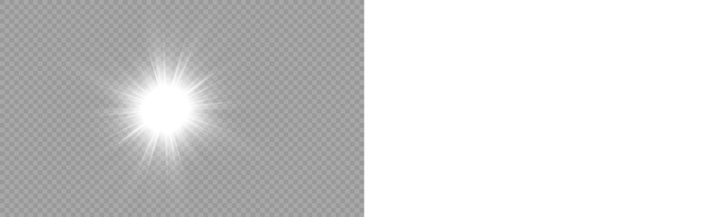 Fototapeta premium PNG transparent sunlight special lens flare light effect. Stock royalty free PNG image