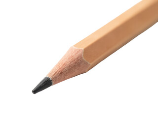 Obraz premium A detailed shot of a pencil on a white background, ideal for illustrating writing or creativity concepts