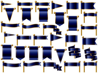 旗、線付、14紺