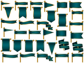 旗、線付、m16青緑