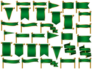 旗、線付、m17緑