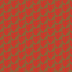 a seamless pattern  red on a brown background