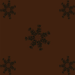 abstract leaf or foliage  arranged brown background.