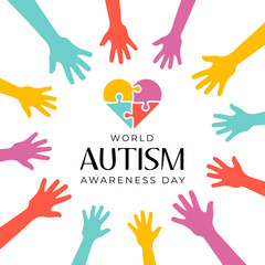 World Autism Awareness Day Vector Illustration