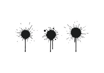 Ink splatter art Vector