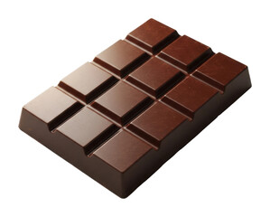 Chocolate bar delight kitchen food isolated on transparent background