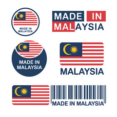 Collection of Made in Malaysia Labels and Stickers