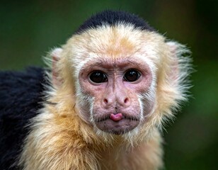 Obraz premium A close-up of a primate with distinctive facial features