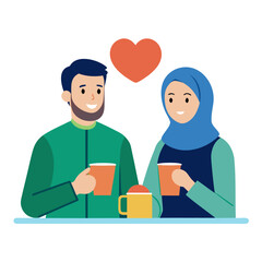 Modest Couple Coffee Date