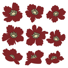 Abstract flower material ideal for textile design,