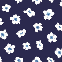 Abstract floral pattern perfect for textile design,