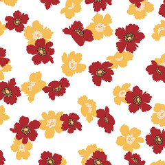 Abstract floral pattern perfect for textile design,