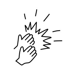 Award line illustration on white background