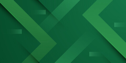 Abstract overlap triangle green color pattern background. Simple banner concept element design. Modern background style.
