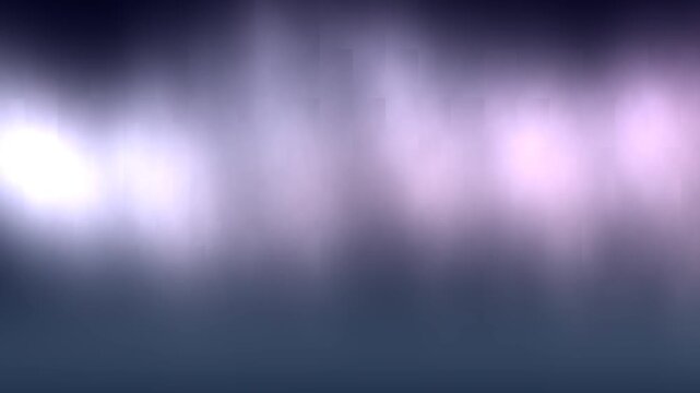 Glowing Mist Over Dark Ocean Moving Silhouettes