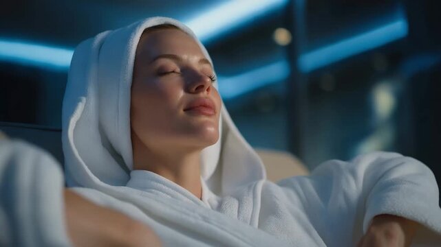 A 360-degree face scanner that captures skin texture in ultra-high detail, rotating around the user like a sci-fi halo while generating a depth map for custom-tailored creams &mdash; advanced skin
