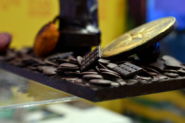 chocolate negro artesanal en onzas y tabletas 