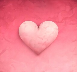 Obraz premium Vintage heart love background, retro paper texture, soft red and pink tones