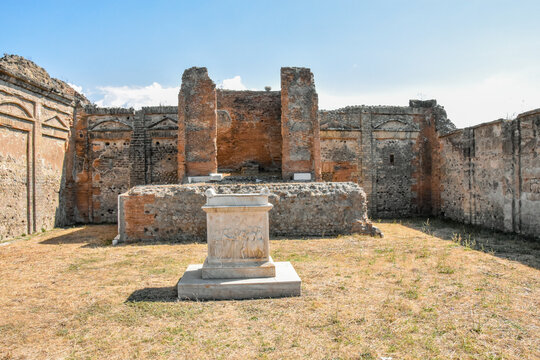 Italy. Pompeii. Temple of Vespasian
