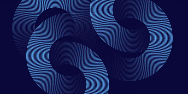 Abstract blue glowing geometric lines modern shiny blue circle lines pattern. Suit for cover   banner  brochure