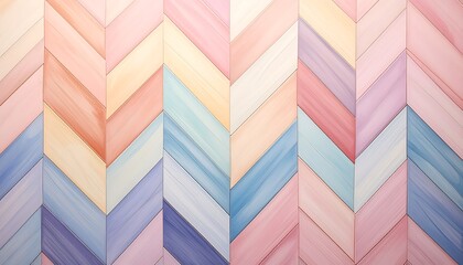 Watercolor Chevron Pattern - Pastel Hues for Creative Backgrounds.