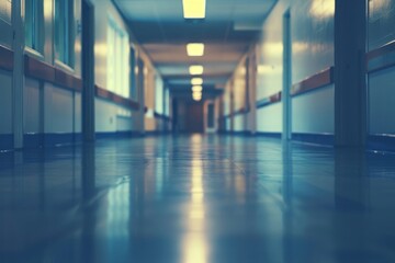 Fototapeta premium Architecture corridor building flooring.