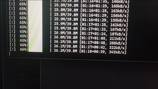 Monitoring File Transfer Log Data on a Low-Resolution Computer Screen
