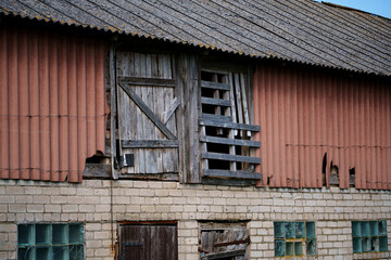 Rustic ruins, Worn and neglected rural properties lose their original charm over time, Time and...