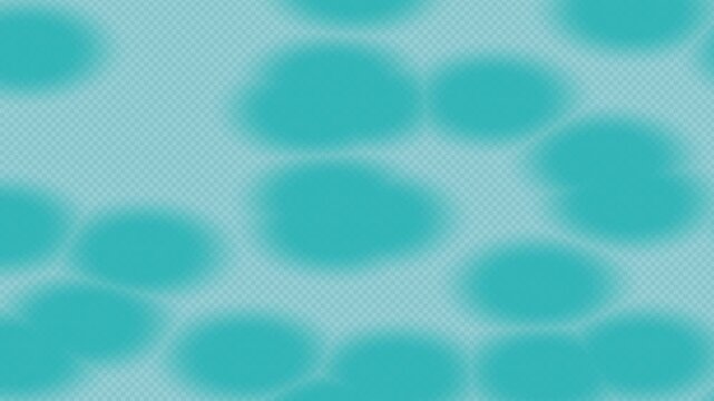 Abstract blue background with inflating mint green oval shape seamless loop