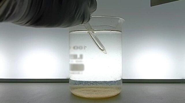 Pipetting Supernatant Water Sample from Jar Test for Turbidity and pH Analysis