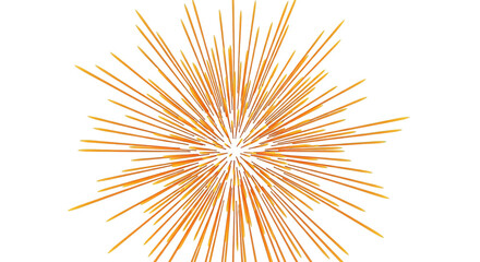 Dynamic Orange Blue Starburst Explosion On Black Background