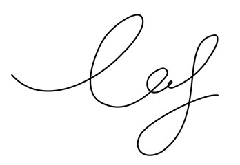 Obraz premium Signature autograph for business documents. Vector hand drawn calligraphy sketch scribble