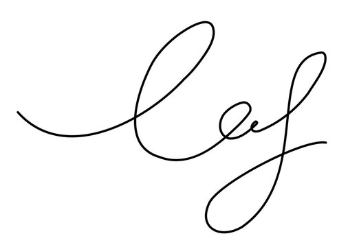Signature autograph for business documents. Vector hand drawn calligraphy sketch scribble