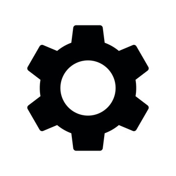Heavy Duty Cog Symbol for Engineering and Machinery