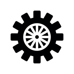 Obraz premium Complex Multi Toothed Precision Gear Icon