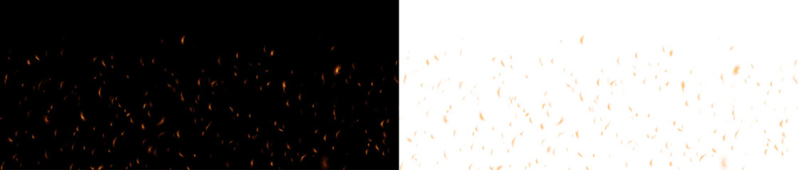 Softly rising flames with shimmering light edges and realistic burning effect. Warm fire flow on...