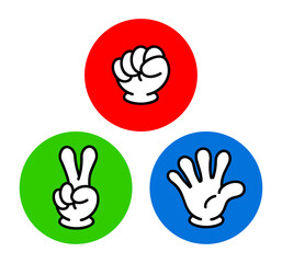 Obraz premium グーチョキパー アイコン まとめ売り