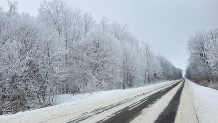 Obraz premium Rime in the Lublin region.