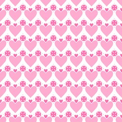 Seamless heart pattern. For Valentine Day themes, wedding invitations, gift wrapping paper, and sweet love themed digital wallpapers